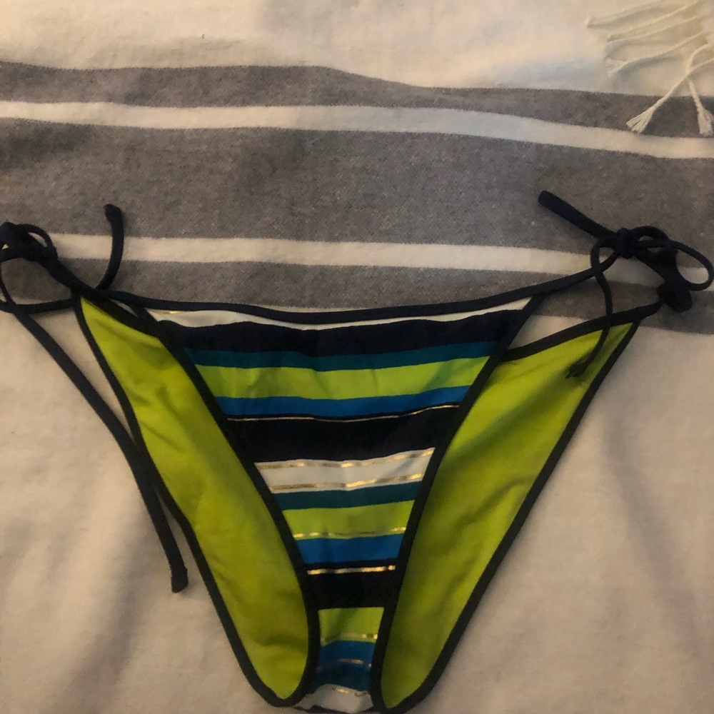 Aerie Bikini Navy Top & String Bottom - image 6